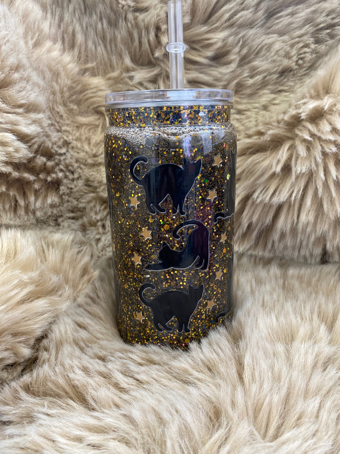 Gobelet snow globe chat